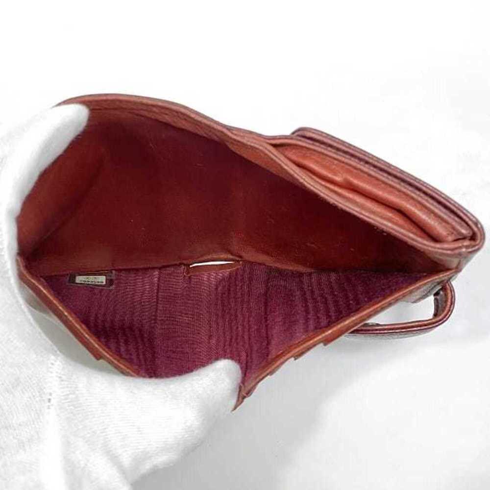 CHANEL Red Caviar Leather Logo Wallet - Picture 5 of 11